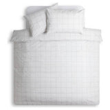 Habitat grey grid bedding set single - British product