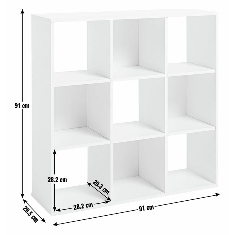 Argos Home Squares 9 Cube Storage Unit - Black