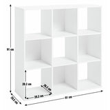 Argos Home Squares 9 Cube Storage Unit - Black