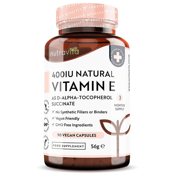 Nutravita Vitamin E 400IU - 90 Vegan Capsules GOODS Superdrug   