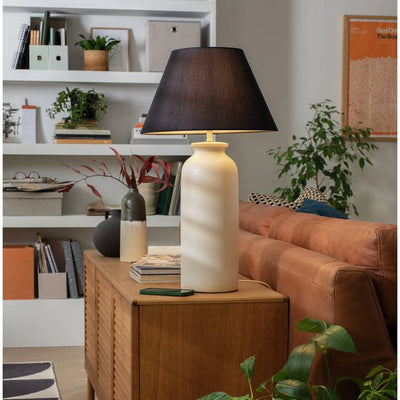 Argos Habitat Hashi 70cm Ceramic Table Lamp Off White & Black- Buy online at McGrocer