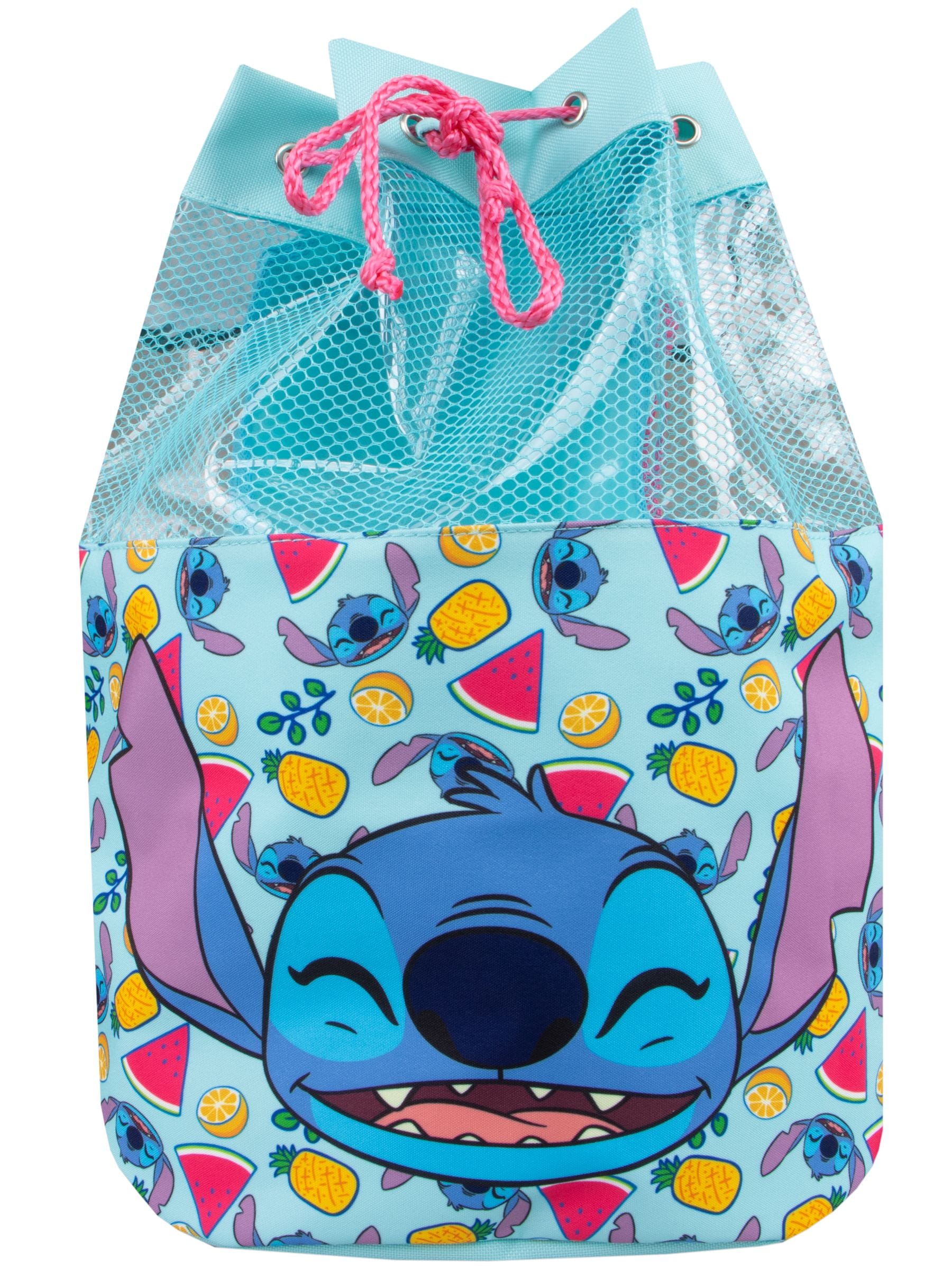 Lilo and Stitch blue swim bag with tropical design (British brand)
