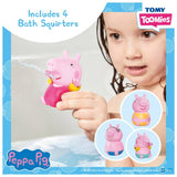 Peppa Pig bath bundle with character squirters and unicorn float, UK version