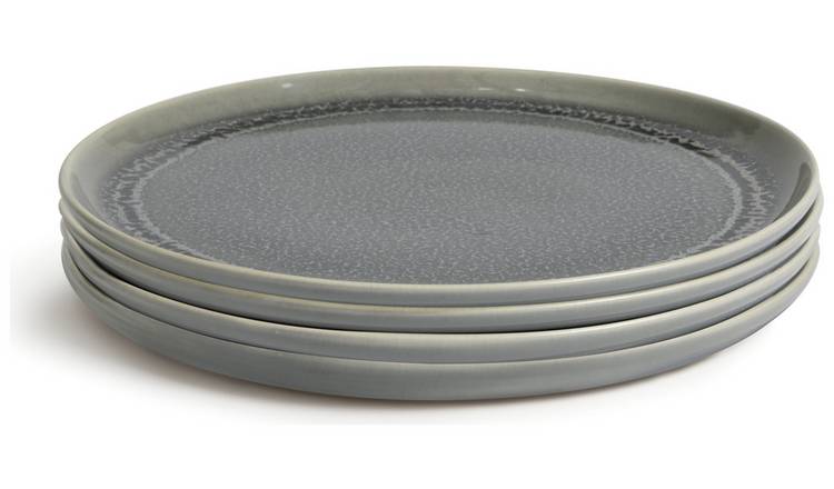 Habitat Evora 4 Piece Stoneware Side Plates - Green GOODS Argos