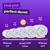 Slumberdown duvet and pillow set 10.5 tog single (British brand)