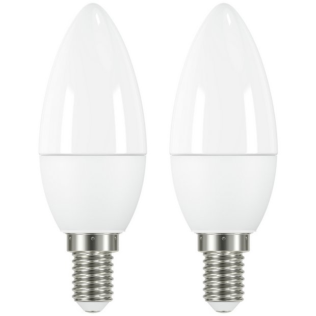 Argos Home LED candle bulb 2 pack warm white 4.2W (British brand)