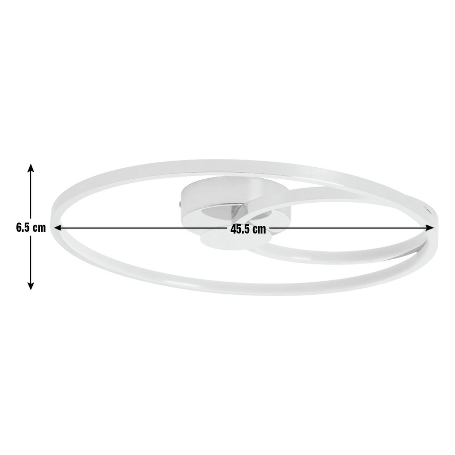 Argos Home flush ceiling light chrome 45.5cm - British product