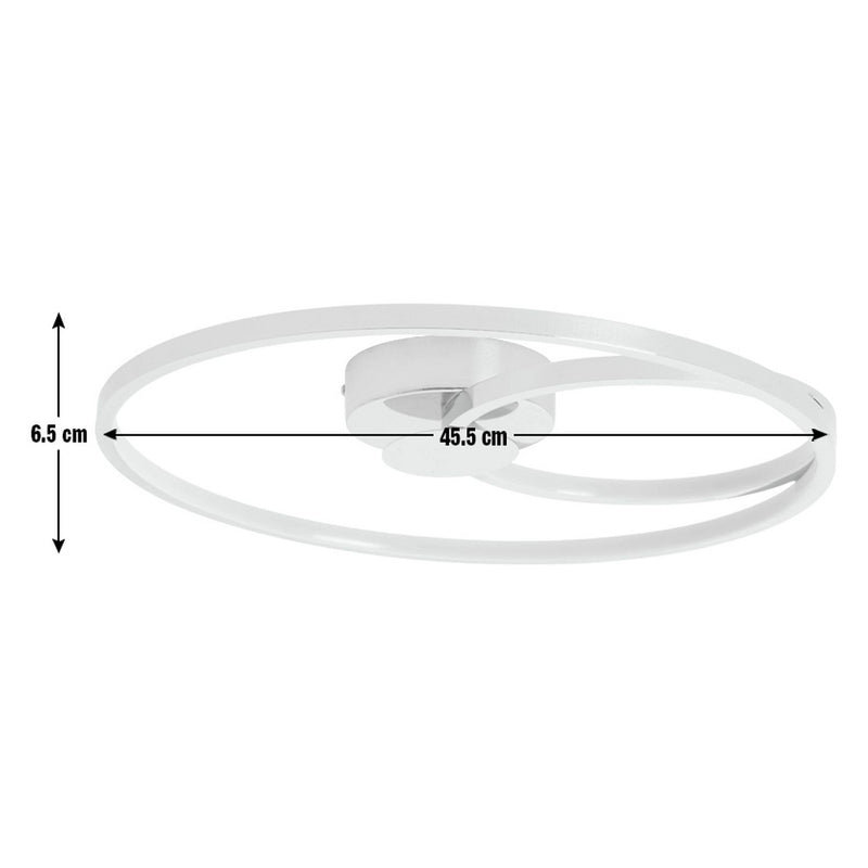 Argos Home flush ceiling light chrome 45.5cm - British product