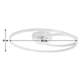 Argos Home flush ceiling light chrome 45.5cm - British product