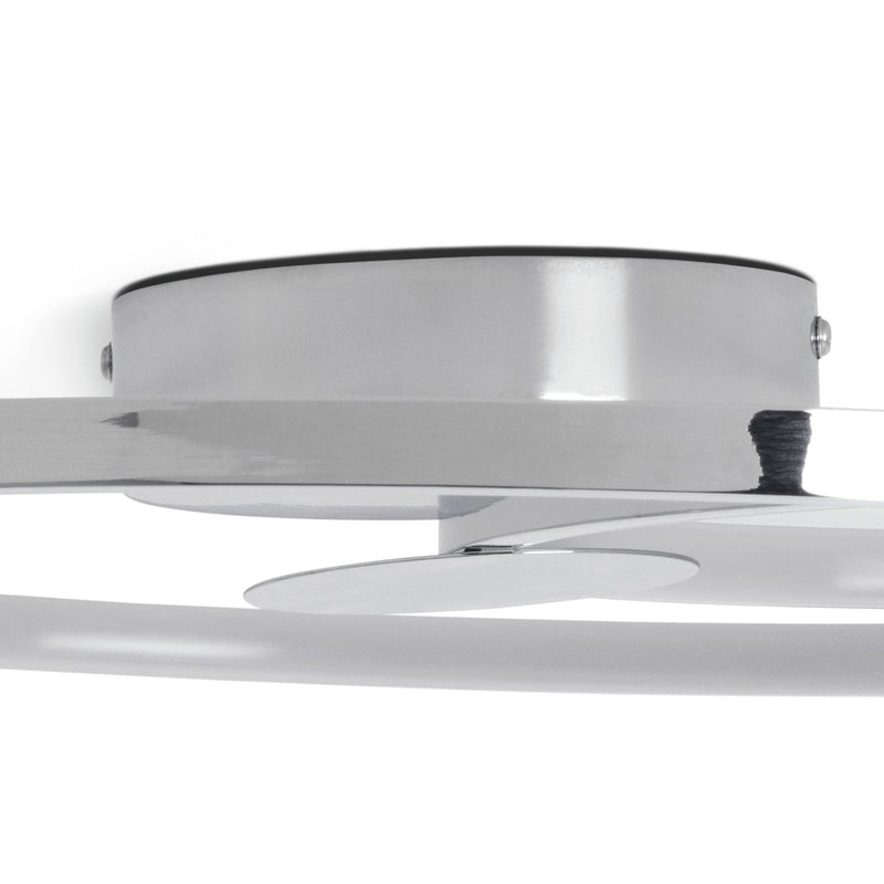 Argos Home flush ceiling light chrome 45.5cm - British product