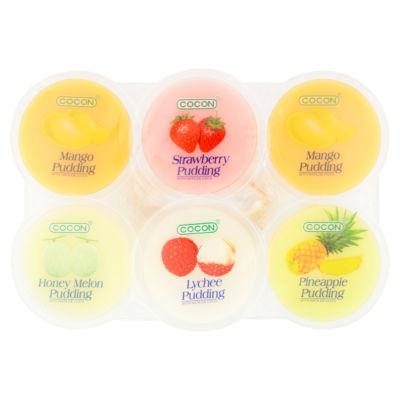 Cocon Frucht-Geleepudding 6x80g, UK-Version