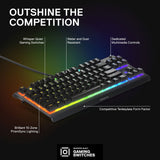 SteelSeries Apex 3 TKL wired gaming keyboard black, imported from the UK