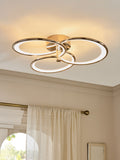 Brass Raya Flush Ceiling Light