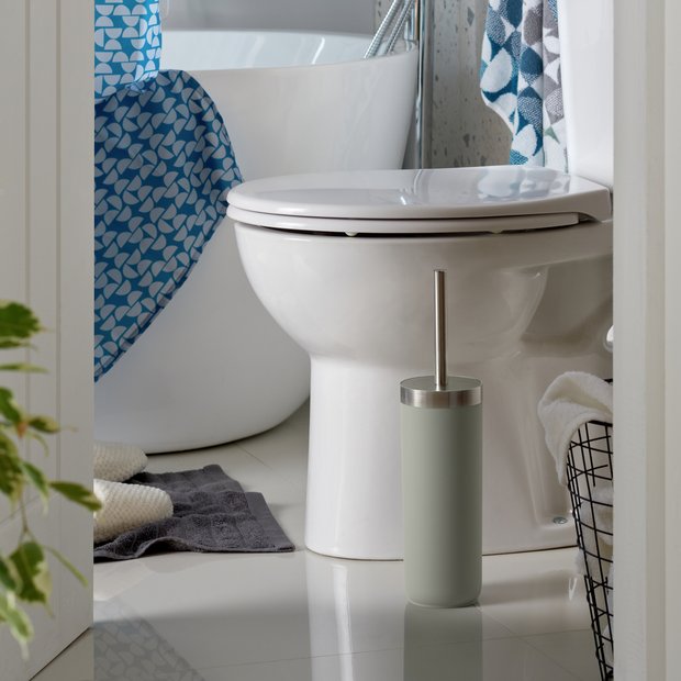 Habitat toilet brush grey and silver, UK version