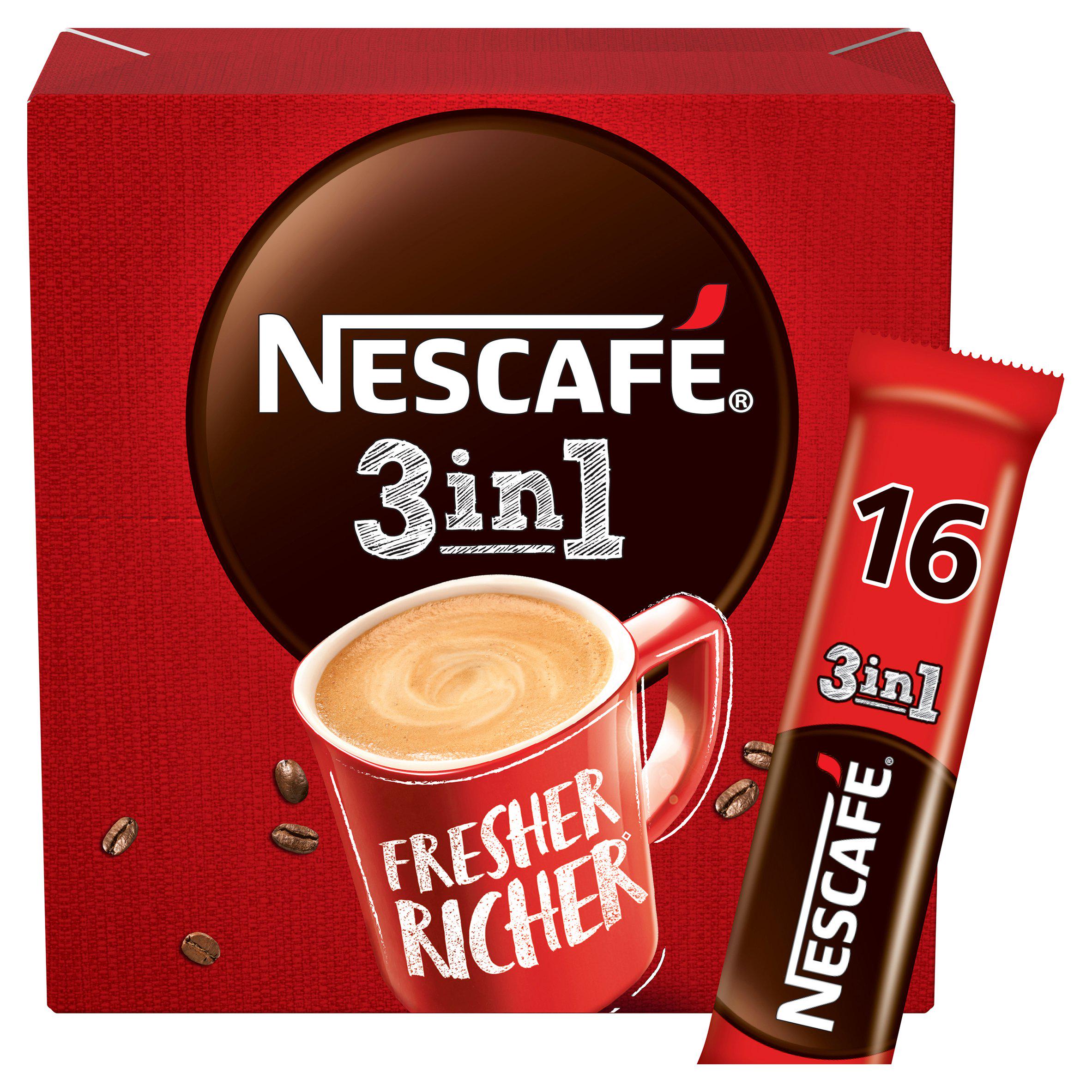 Nescafé 3 In 1 Instant Coffee Sachets 16x16g GOODS Sainsburys   