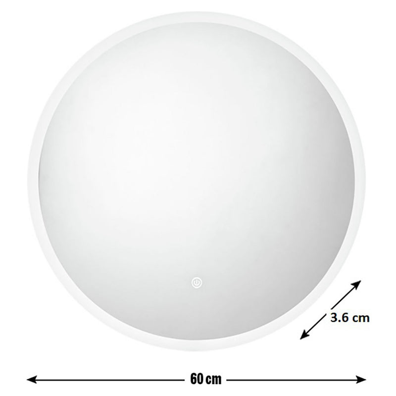 Habitat bathroom LED demister mirror 60cm, imported from the UK