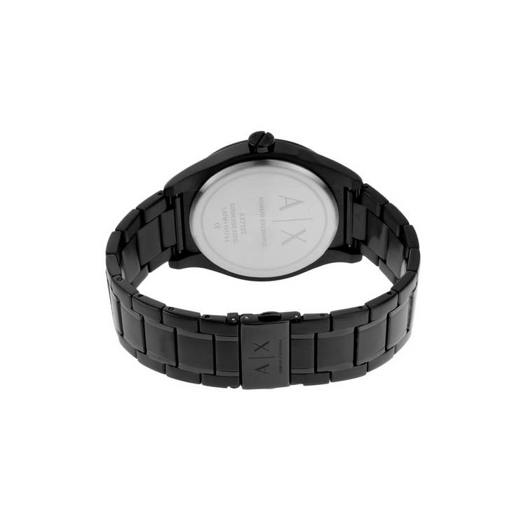 Armani Exchange black stainless steel watch set 44mm - British product