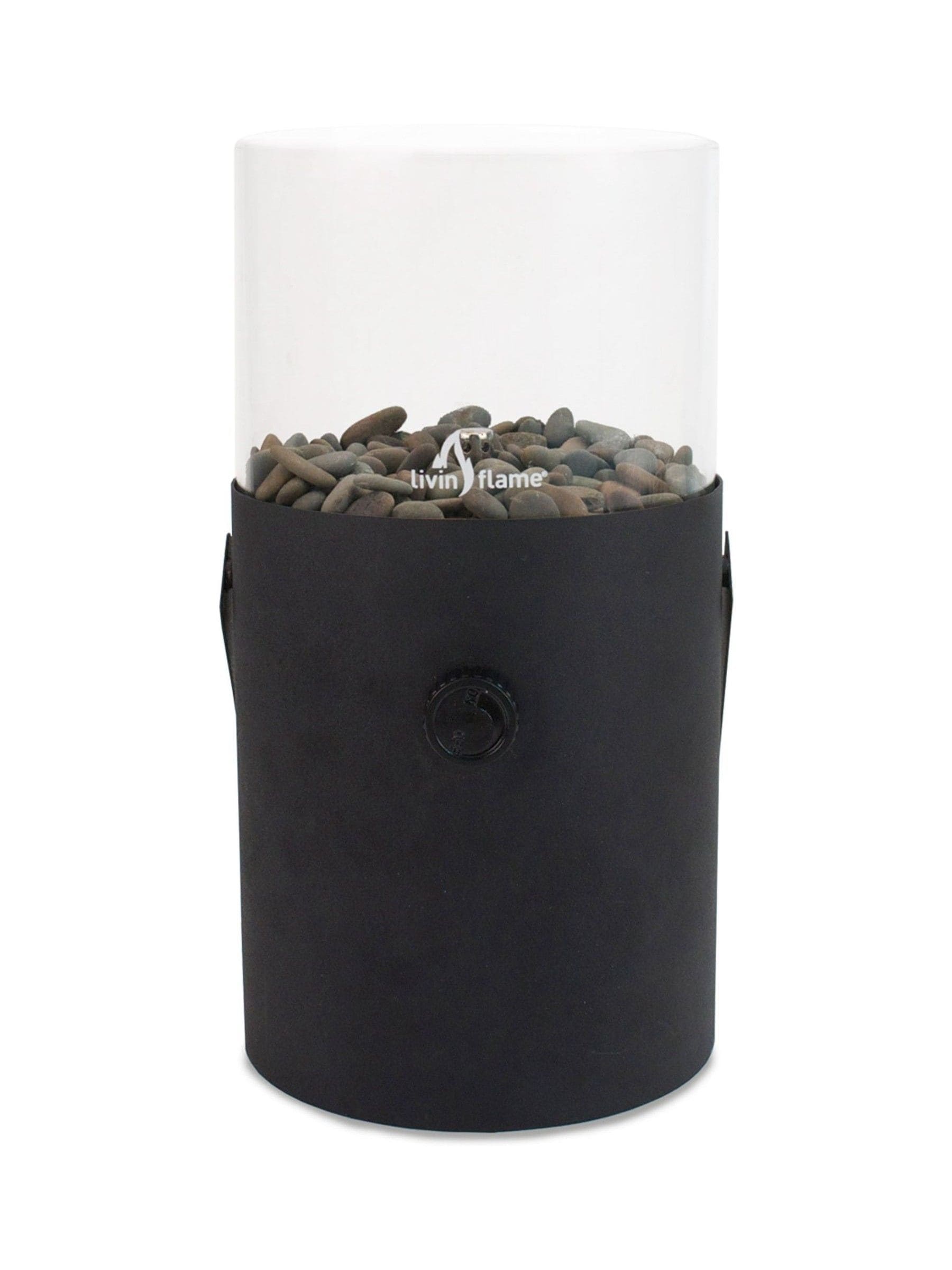 Cosiscoop black garden fire pit lantern - British product