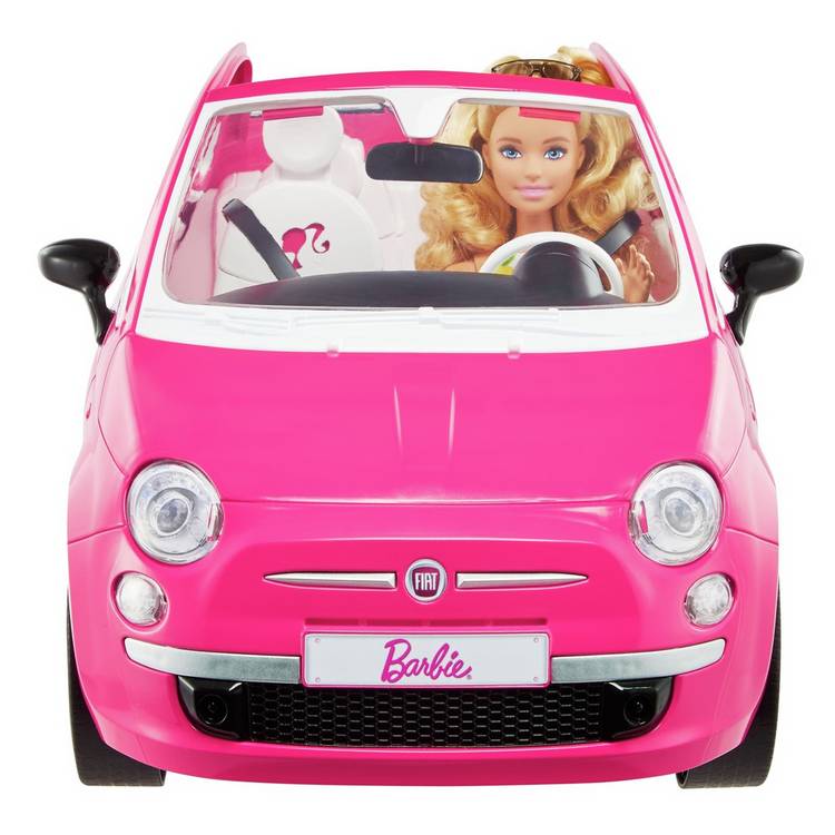 Barbie Fiat 500 car and doll playset, UK version