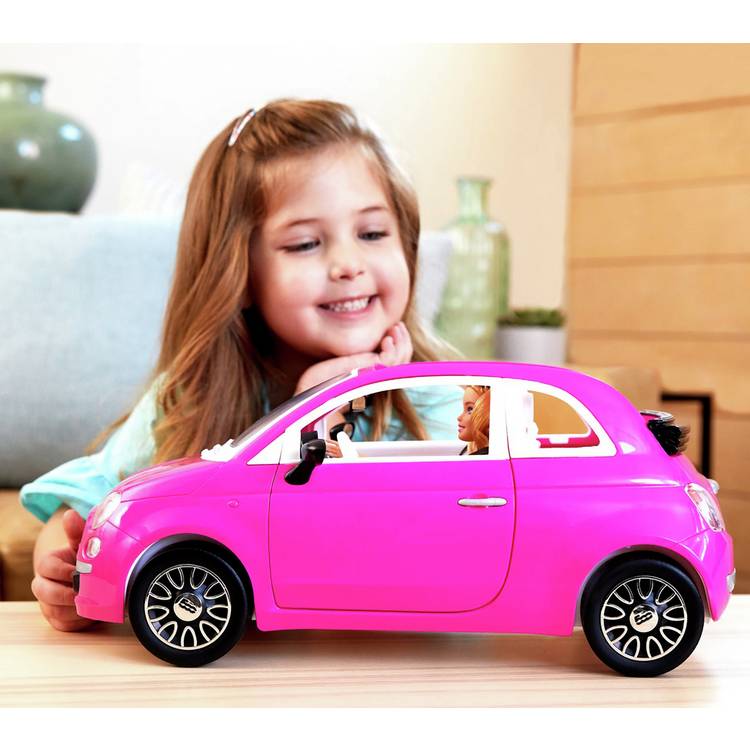 Barbie Fiat 500 car and doll playset, UK version