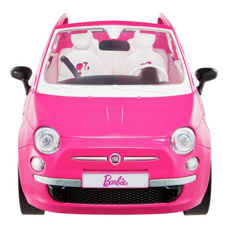 Barbie Fiat 500 car and doll playset, UK version