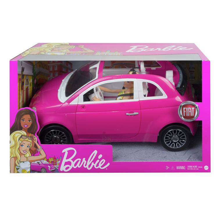 Barbie Fiat 500 car and doll playset, UK version