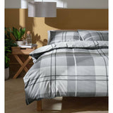Habitat bedding set charcoal grey check single, UK version