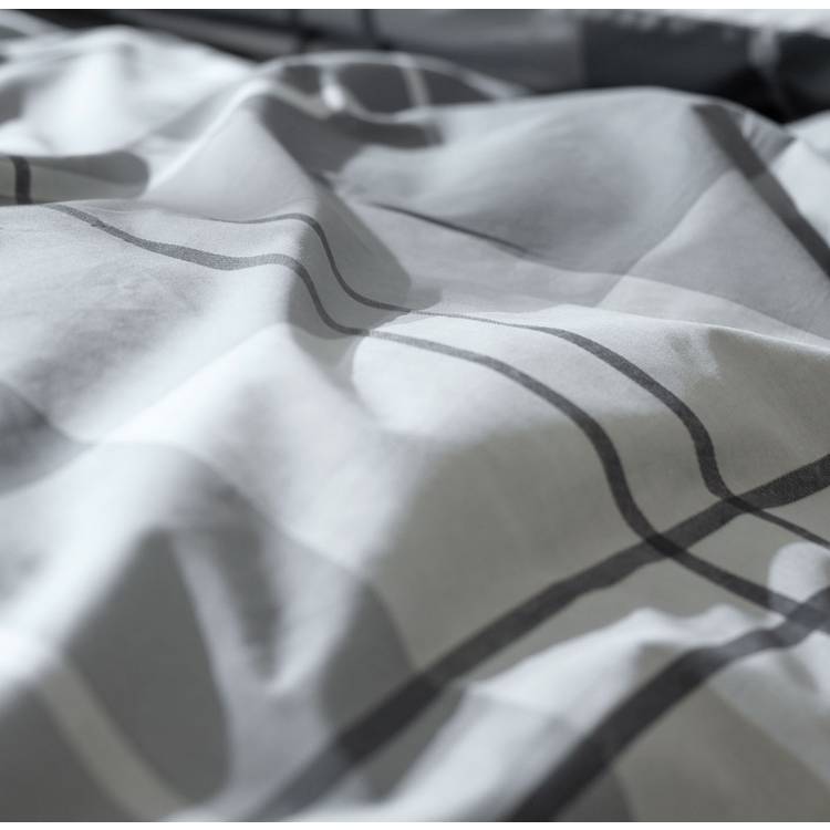 Habitat bedding set charcoal grey check single, UK version