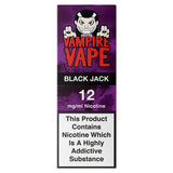 Vampire Vape Black Jack Nicotine 10ml 12mg Electronic cigarettes Sainsburys   