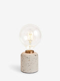 White Terrazzo rechargeable touch wireless table lamp, UK version