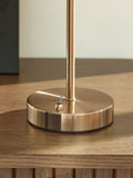Brass Lambeth table lamp brushed brass opal glass (British brand)