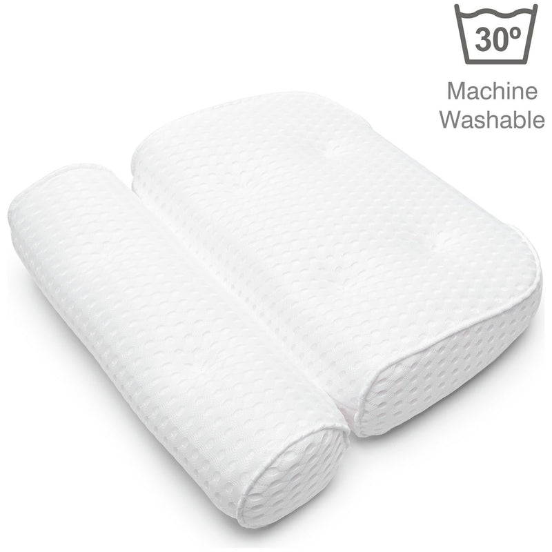 Rio luxury spa bath pillow with suction pads (British brand)