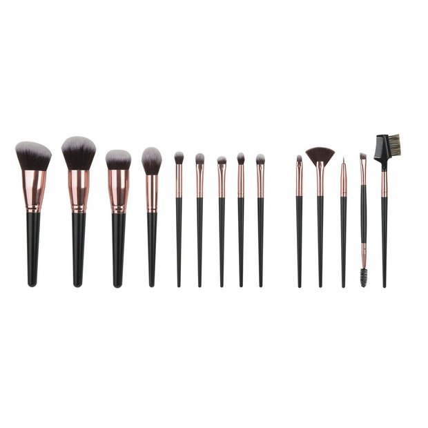SY black makeup brush set 15pc, UK version