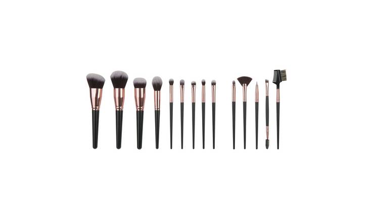 SY Black Makeup Brush Set- 15pc GOODS Argos