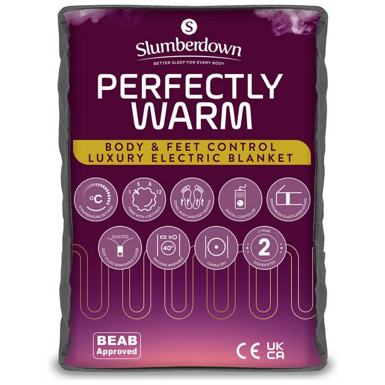 Slumberdown electric blanket single, imported from the UK