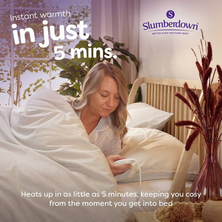 Slumberdown electric blanket single, imported from the UK