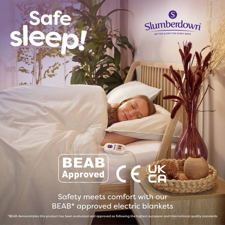 Slumberdown electric blanket single, imported from the UK