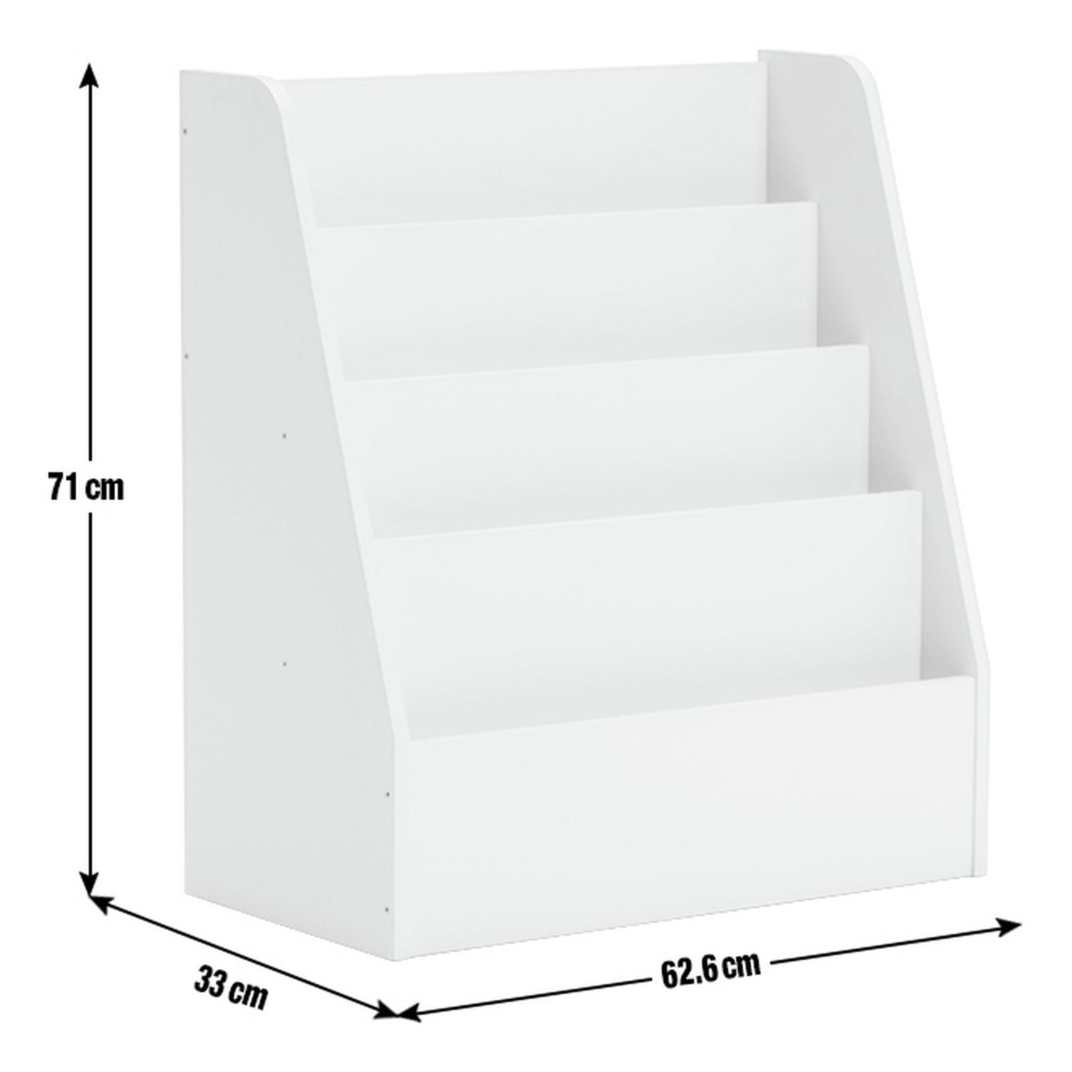 Habitat kids short bookcase white (British brand)