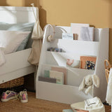 Habitat kids short bookcase white (British brand)