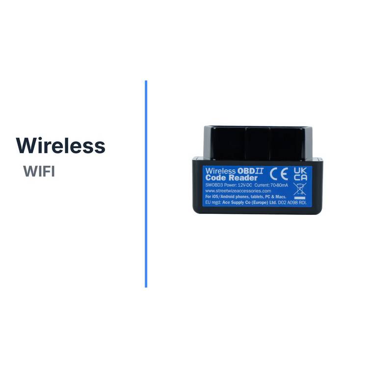 Streetwize wireless OBD diagnostic tool, imported from the UK