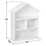 Argos Home white kids house bookcase 89cm tall - British product