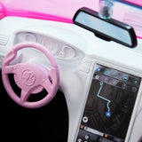 Barbie Pink Convertible 2-Seater Vehicle with Rolling Wheels, imported from the UK