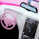Barbie Pink Convertible 2-Seater Vehicle with Rolling Wheels, imported from the UK