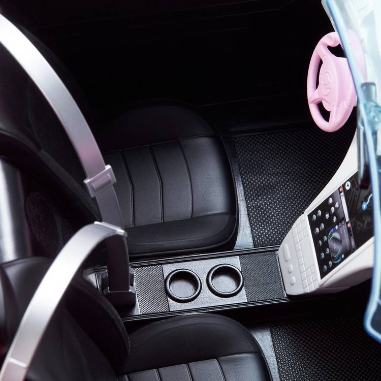 Barbie Pink Convertible 2-Seater Vehicle with Rolling Wheels, imported from the UK