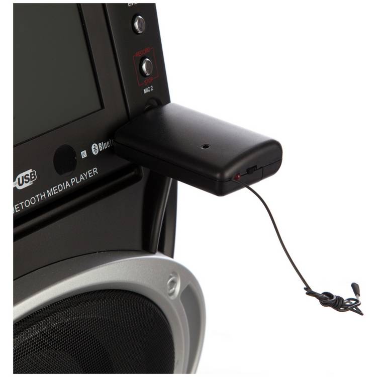 RockJam RJWM33-BK wireless microphone black, UK version