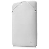 HP 14-inch reversible laptop sleeve in black and silver - British product