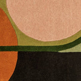 Habitat geometric round wool cut pile rug 120cm (British brand)