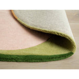 Habitat geometric round wool cut pile rug 120cm (British brand)