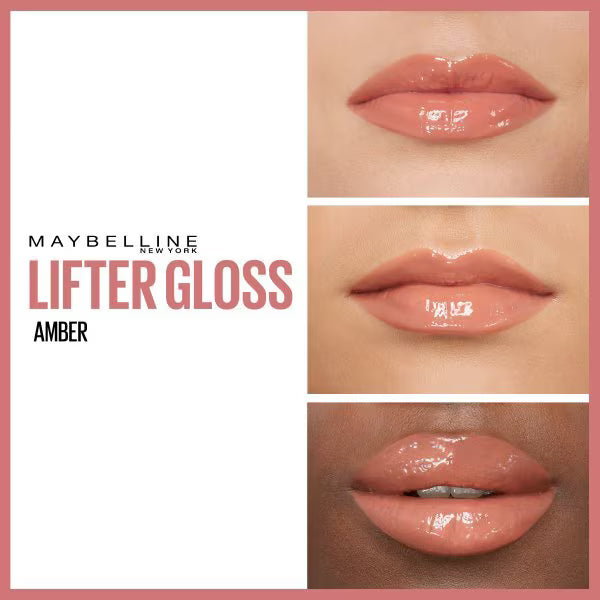 Maybelline Lifter Gloss Hydrating Lip Gloss 007 Amber, imported from the UK