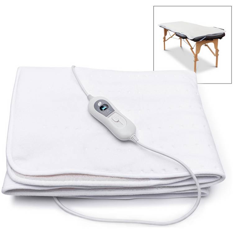 Rio massage table heated blanket with adjustable straps, UK version